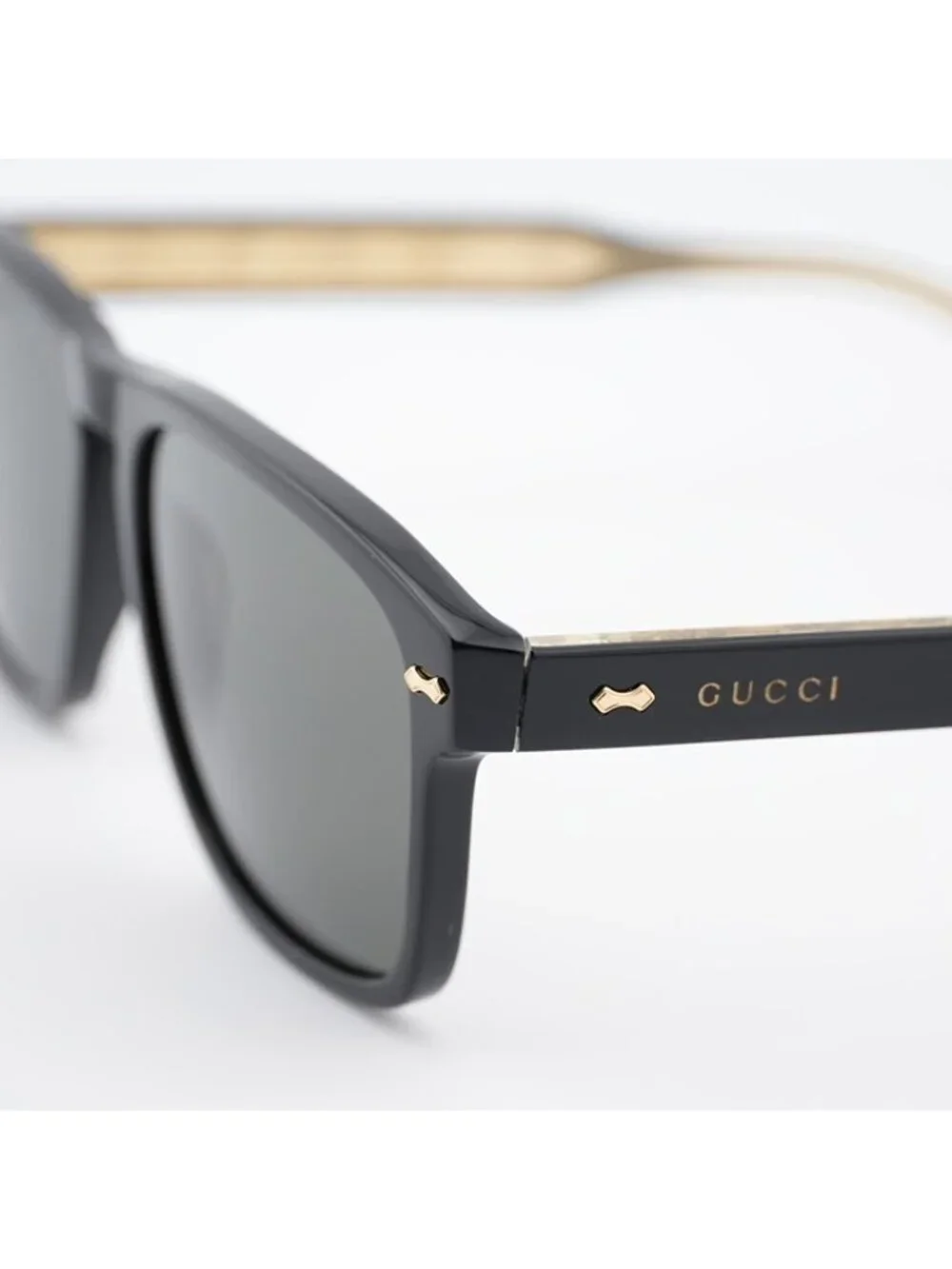 Gucci GG0911S 001 Sunglasses Black Square Frame, Grey Lenses